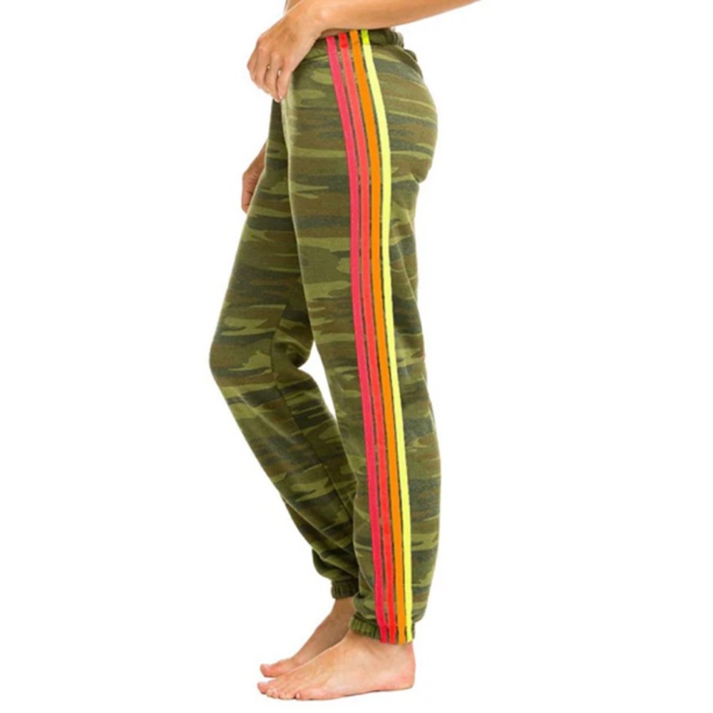 Aviator Nation Camo Stripe Sweatpants